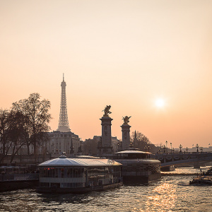 Paris au soleil couchant…
