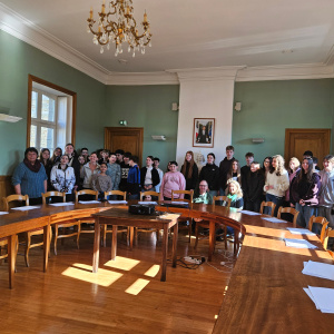Visite à la mairie de Pleine-Fougères